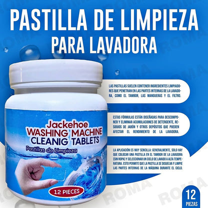 PASTILLAS EFERVECENTES DE LIMPIEZA PARA LAVADORAS