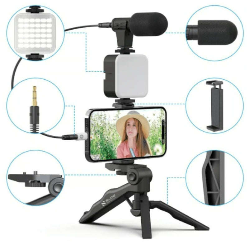 KIT TRIPODE CON MICROFONO