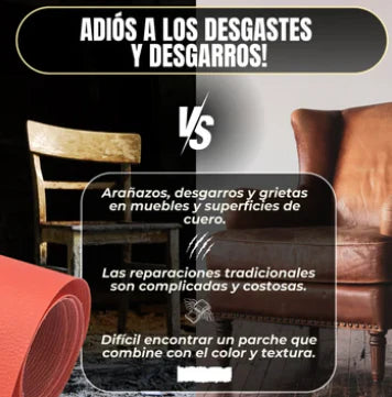 PARCHE ADHESIVO DE CUERO - NEGRO
